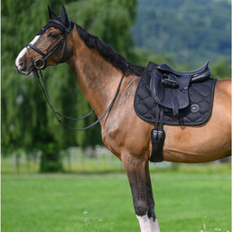 Tommy Hilfiger Equestrian Emory Dressurschabracke für Warmblut in Blau und Schwarz aus Polyester – Bild 1 von 2