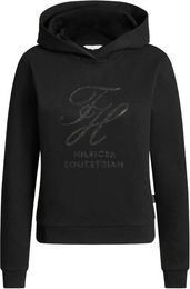 Tommy Hilfiger Equestrian Estelle Rhinestone Hoodie Damen Schwarz – Bild 1 von 2