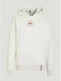 Produktbild von Tommy Hilfiger Equestrian Grove Hoodie Unisex Weiß Baumwolle Größe L