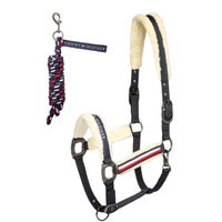 Produktbild von Tommy Hilfiger Equestrian Halfter mit Fell und Strick Set Yale Desert Sky Blau