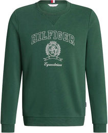 Tommy Hilfiger Equestrian Henry Sweatshirt Herren Grün Baumwolle-Polyester – Bild 1 von 2