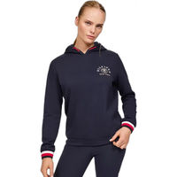 Produktbild von Tommy Hilfiger Equestrian Hoodie Damen Blau Baumwolle Größe S
