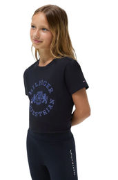 Produktbild von Tommy Hilfiger Equestrian Kids Reitshirt Pasadena Desert Sky Blau Schwarz