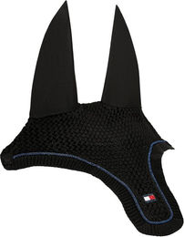 Produktbild von Tommy Hilfiger Equestrian Liberty Fliegenhaube für Warmblut aus Baumwolle Schwarz