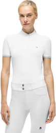 Tommy Hilfiger Equestrian Linsay Turniershirt Damen Reitshirt Blau Weiß Größe M – Bild 1 von 3