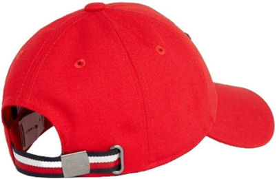 Tommy Hilfiger Equestrian Montreal Logo Cap Rot Wasserabweisend aus Polyester – Bild 1 von 4