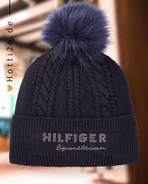 Produktbild von Tommy Hilfiger Equestrian Mütze Perry Desert Sky Blau Fleece für Damen