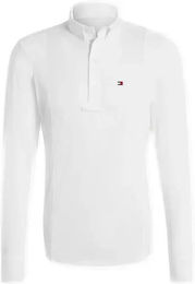 Produktbild von Tommy Hilfiger Equestrian Neville Optic Reitshirt für Herren aus Baumwolle Weiß Größe M