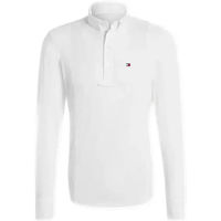 Produktbild von Tommy Hilfiger Equestrian Neville Optic Reitshirt für Herren aus Baumwolle Weiß Größe M