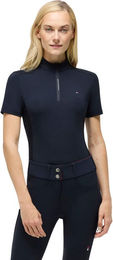 Tommy Hilfiger Equestrian Palma Zip Trainingsshirt Damen Blau Nylon Größe S – Bild 1 von 5