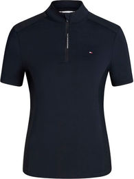 Tommy Hilfiger Equestrian Palma Zip Trainingsshirt Damen Blau Nylon XXS – Bild 1 von 2