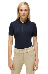 Produktbild von Tommy Hilfiger Equestrian Poloshirt Anaheim Desert Sky Blau für Damen aus Baumwolle