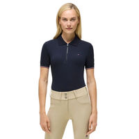 Produktbild von Tommy Hilfiger Equestrian Poloshirt Anaheim Desert Sky Blau für Damen aus Baumwolle