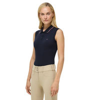 Produktbild von Tommy Hilfiger Equestrian Poloshirt Cordova Desert Sky Blau aus Baumwolle für Damen