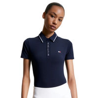 Produktbild von Tommy Hilfiger Equestrian Poloshirt Harlem Desert Sky Blau für Damen