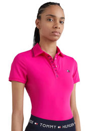 Produktbild von Tommy Hilfiger Equestrian Poloshirt Harlem Pink für Damen
