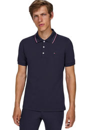 Produktbild von Tommy Hilfiger Equestrian Poloshirt Harrison aus Baumwolle Blau