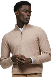Produktbild von Tommy Hilfiger Equestrian Pullover Oakfield für Herren aus Wolle in Taupe Beige