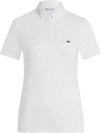 Produktbild von Tommy Hilfiger Equestrian Reitshirt Damen Weiß Baumwolle Größe S