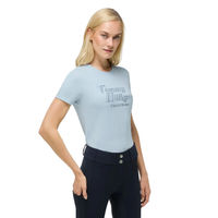 Produktbild von Tommy Hilfiger Equestrian Reitshirt für Damen in Blau mit Rhinestone Malibu Sweet