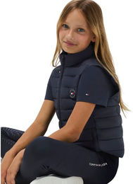 Tommy Hilfiger Equestrian Serano Quilted Steppweste für Kinder in Blau – Bild 1 von 5