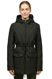 Produktbild von Tommy Hilfiger Equestrian Steppjacke für Damen in Grün mit Cord-Details