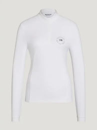 Tommy Hilfiger Equestrian Taylor Strass Reitshirt für Damen in Weiß Größe 2XS – Bild 1 von 6