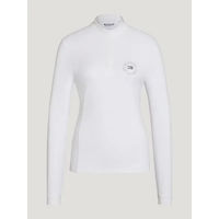Produktbild von Tommy Hilfiger Equestrian Taylor Strass Reitshirt für Damen in Weiß Größe 2XS