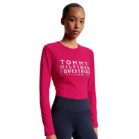 Produktbild von Tommy Hilfiger Equestrian Trainingsshirt Paris Cherry Reitshirt für Damen in Rot und Rosa