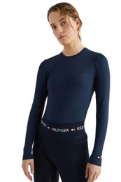 Produktbild von Tommy Hilfiger Equestrian Trainingsshirt Performance für Damen in Desert Sky Blau