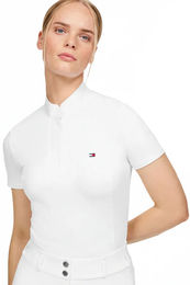 Produktbild von Tommy Hilfiger Equestrian Turniershirt Avon für Damen in Weiß aus Baumwolle
