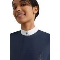Produktbild von Tommy Hilfiger Equestrian Turniershirt mit Strass für Damen in Desert Sky Blau