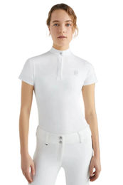 Produktbild von Tommy Hilfiger Equestrian Turniershirt mit Strass für Damen in Weiß