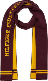 Tommy Hilfiger Equestrian Vanderbilt Varsity Strickschal deep burgundy – Bild 1 von 1