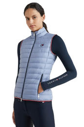 Produktbild von Tommy Hilfiger Equestrian Weste für Damen Moonstone Grau wasserabweisend