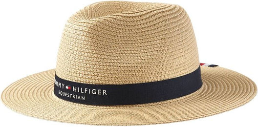 Tommy Hilfiger Equestrian Westfield Strohhut Beige Größe S – Bild 1 von 3