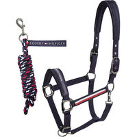 Produktbild von Tommy Hilfiger Equestrian Yale Set aus Halfter und Longiergurt aus Polypropylen in Blau Bunt für Pferde
