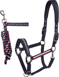 Tommy Hilfiger Equestrian Yale Set Halfter mit Führstrick für Vollblut in Taupe – Bild 1 von 8