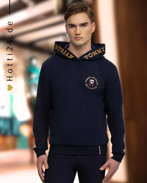 Produktbild von Tommy Hilfiger Herren Hoodie Austin Pullover Blau aus Baumwolle