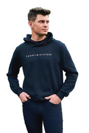 Produktbild von Tommy Hilfiger Herren Hoodie London Pullover aus Baumwolle Blau