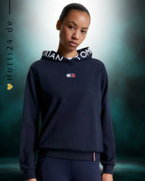 Produktbild von Tommy Hilfiger Hoodie Calgary Kapuzenpullover Damen Blau Baumwolle