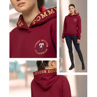 Produktbild von Tommy Hilfiger Hoodie Colorado Pullover für Damen in Rot aus Baumwolle