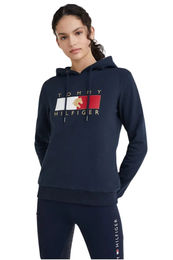 Produktbild von Tommy Hilfiger Hoodie für Damen aus Baumwolle in Blau