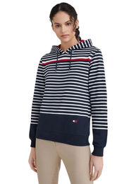 Produktbild von Tommy Hilfiger Hoodie für Damen aus Baumwolle in Blau Bunt