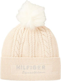 Produktbild von Tommy Hilfiger Mütze Perry für Damen aus Fleece in Beige One Size
