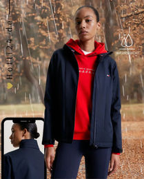 Produktbild von Tommy Hilfiger Reitjacke Barcelona für Damen wasserdicht Blau
