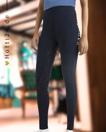 Produktbild von Tommy Hilfiger Reitleggings Performance FullGrip für Damen in Desert Sky Blau