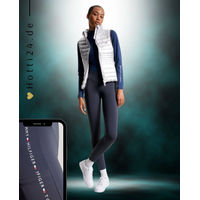 Produktbild von Tommy Hilfiger Reitleggings Rome FullGrip für Damen in Dark Ash Grau Winter Reithose aus Nylon