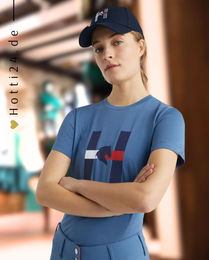 Produktbild von Tommy Hilfiger Reitshirt für Damen mit Horse Print in Blau