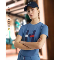 Produktbild von Tommy Hilfiger Reitshirt für Damen mit Horse Print in Blau